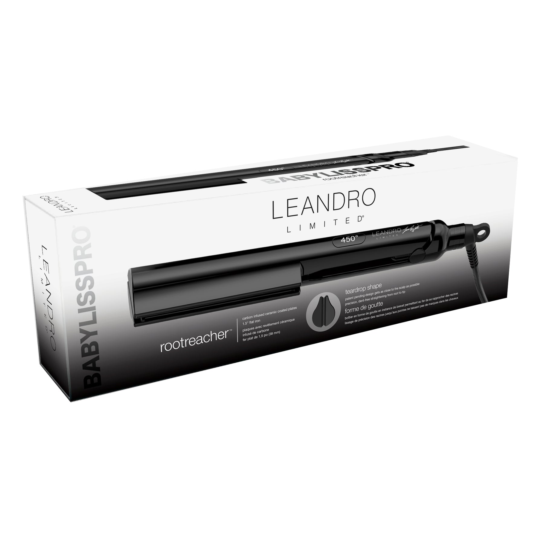 BaBylissPRO Leandro Limited Rootreacher 1-1/2” Flat Iron