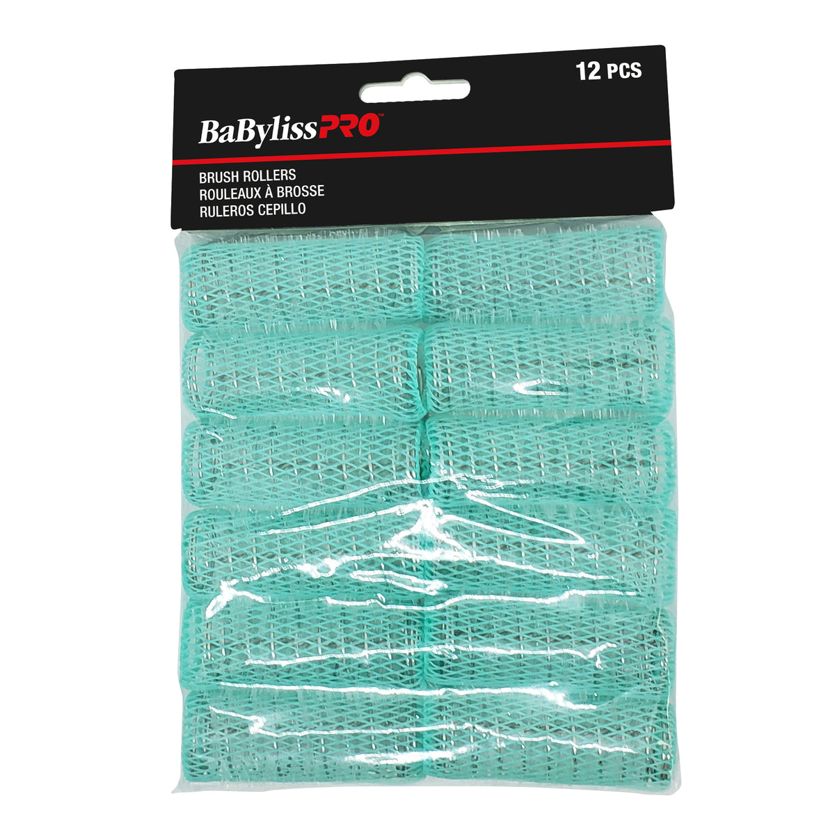 BaBylissPRO Brush Rollers, Green - Bag of 12