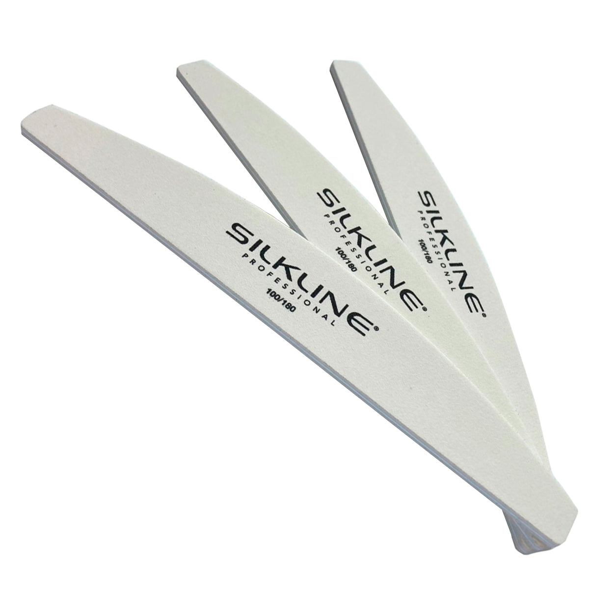 Silkline Half Moon Disposable Nail Files, 25 pcs