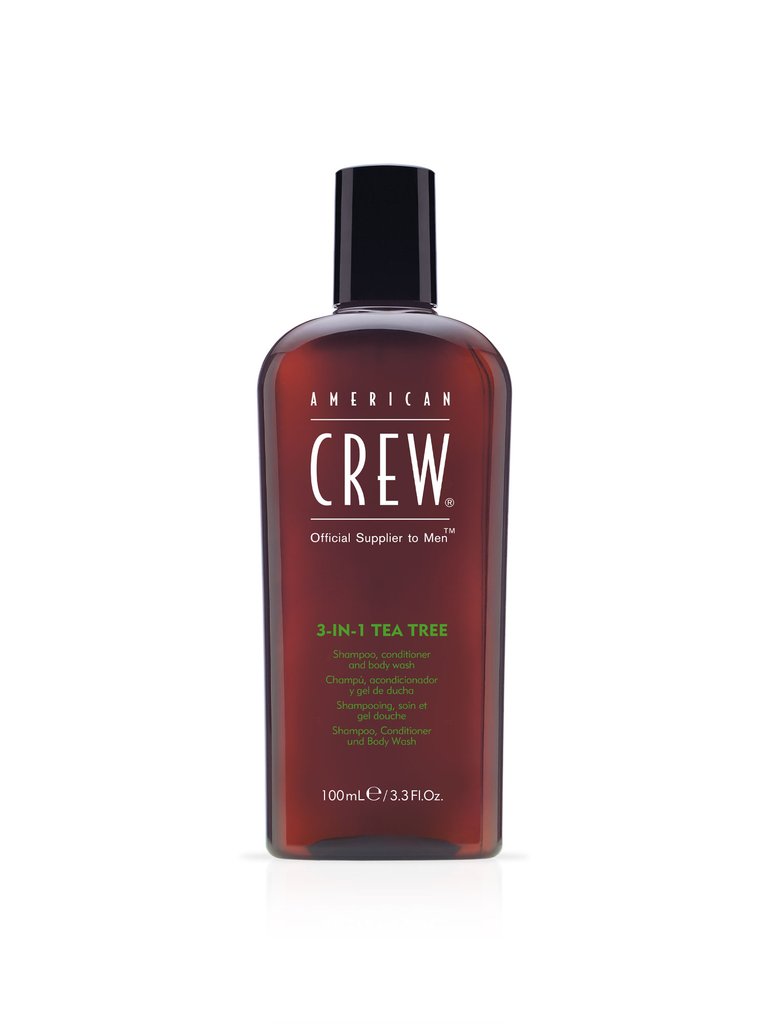 American Crew - 3in1 Tea Tree Shampoo, Conditioner, Body Wash - 100ml - by American Crew |ProCare Outlet|