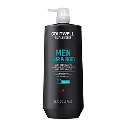 Goldwell Dualsenses Men Hair & Body Shampoo – 2-in-1 Cleanser for Hair and Body – product on white background