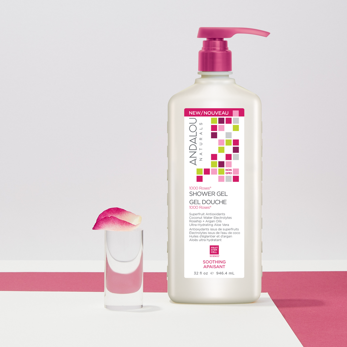 Sensitive 1000 Roses Soothing Shower Gel - Value Size - Default Title - by Andalou Naturals |ProCare Outlet|