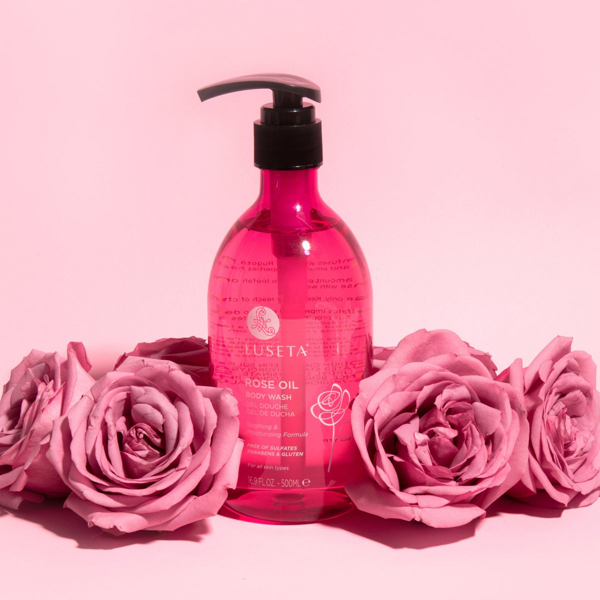 Rose Oil Body Wash - 16.9oz - by Luseta Beauty |ProCare Outlet|