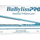 BaBylissPRO Nano Titanium & Ceramic Ultra-Slim Extra-Long Dual Voltage Flat Iron with 2 inch wide plate