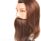 Prohair Mannequin Head Male - Mannequin Training Head Suitable for Coloring Blow Drying Bleaching Cutting, 100% Humun Hair High Density with Beard - by Prohair |ProCare Outlet|
