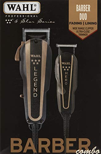 Wahl Professional 5-Star Barber Combo #56272 - Legend Clipper and Hero T-Blade Trimmer - ProCare Outlet by Wahl