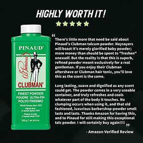 Clubman Pinaud Finest Powder - World Famous Since 1810, Skin Irritation Relief, 9 oz./255 g. - ProCare Outlet by Clubman