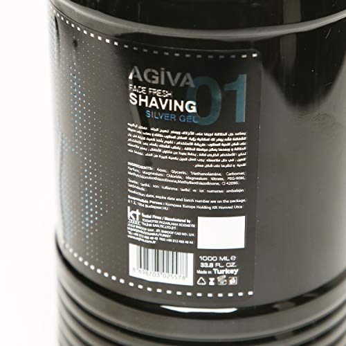 Agiva - Transparent Shaving Gel 01 Moisturize Impact 1L - ProCare Outlet by Agiva