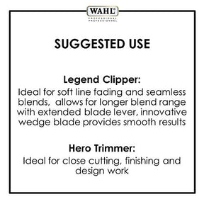 Wahl 5-Star Barber Combo #56272 - Legend Clipper and Hero T-Blade Trimmer