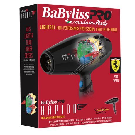 BaByliss PRO Rapido High Performance Professional Hair Dryer