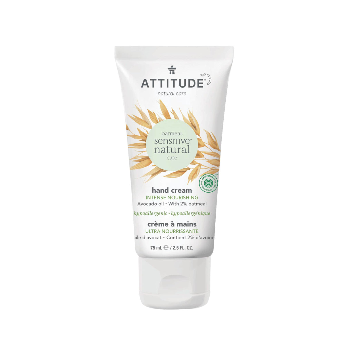 Hand Cream : SENSITIVE SKIN - Avocado oil - by Attitude |ProCare Outlet|