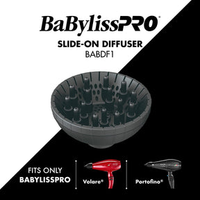 BaBylissPRO Slide-On Diffuser Attachment for Hair Dryer - for Volare or Portofino Hair Dryer ONLY