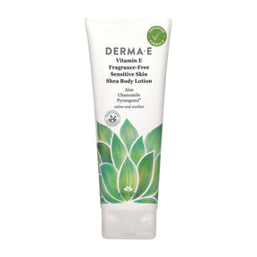 Vitamin E Fragrance-Free Sensitive Skin Shea Body Lotion - ProCare Outlet by DERMA E