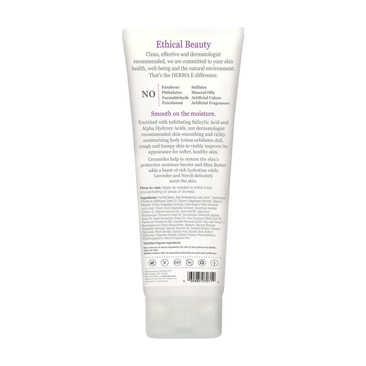 Vitamin E Lavender & Neroli Skin Smoothing Shea Body Lotion - by DERMA E |ProCare Outlet|