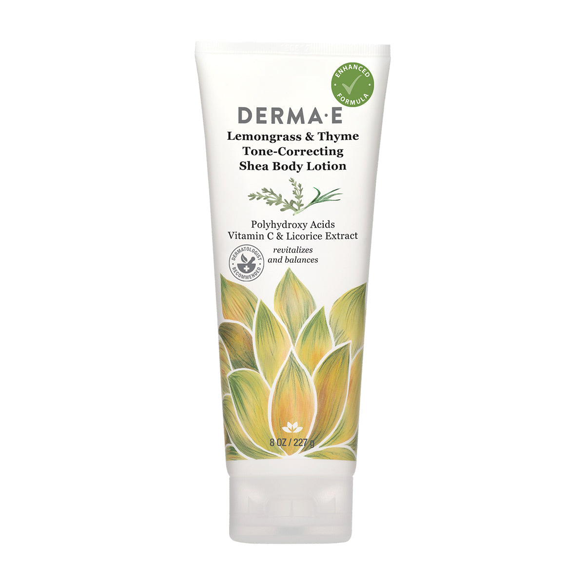 Lemongrass & Thyme Tone-Correcting Shea Body Lotion - by DERMA E |ProCare Outlet|