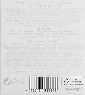 Shu Uemura - The Lightbulb UV Compact Foundation SPF30 Refill - # 564 Medium Light Sand - 12g/0.42oz (case & sponge sold separately) - ProCare Outlet by Shu Uemura
