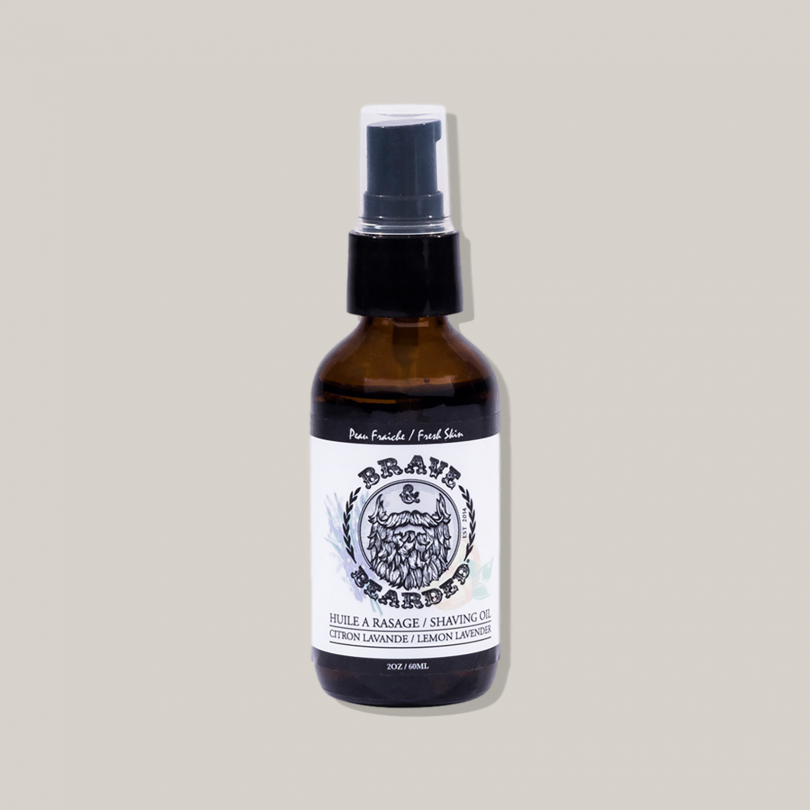 Brave & Bearded - Lemon and Lavender Shaving Oil |2 oz| - ProCare Outlet by Brave & Bearded