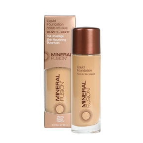 Liquid Foundation - Olive 1 - Light / 1.0 fl.oz - by Mineral Fusion |ProCare Outlet|