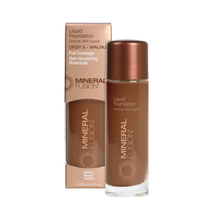 Liquid Foundation - Deep 5 - Walnut / 1.0 fl.oz - by Mineral Fusion |ProCare Outlet|