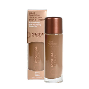 Liquid Foundation - Deep 6 - Mocha / 1.0 fl.oz - by Mineral Fusion |ProCare Outlet|