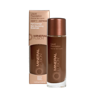 Liquid Foundation - Deep 7 - Espresso / 1.0 fl.oz - by Mineral Fusion |ProCare Outlet|