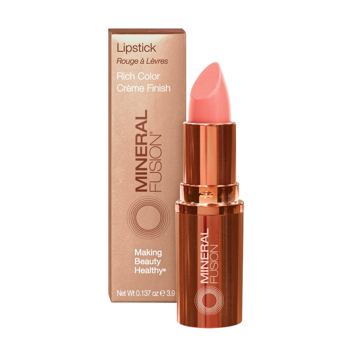 Mineral Fusion - Lipstick - Melon- peachy orange / .137 oz - ProCare Outlet by Mineral Fusion