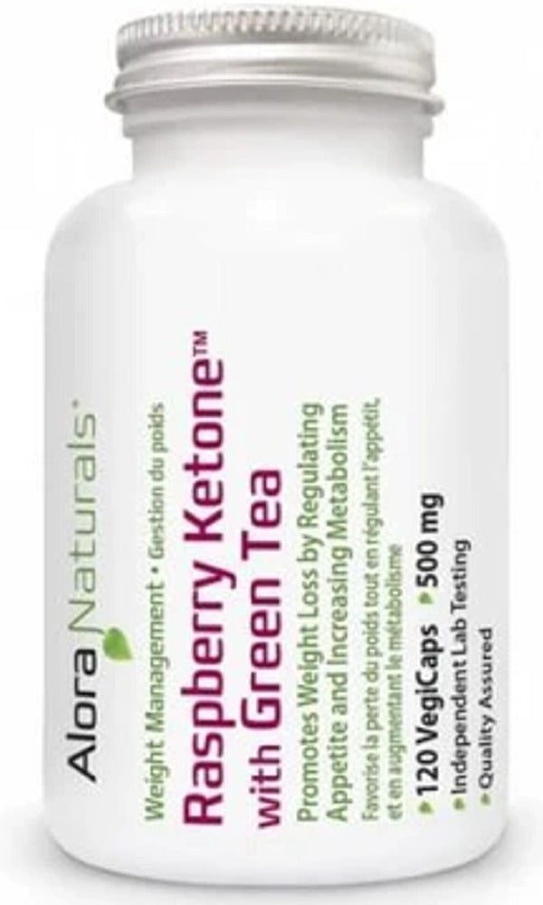 ALORA NATURALS Raspberry Ketones w/Green Tea Ext. - by Alora Naturals |ProCare Outlet|