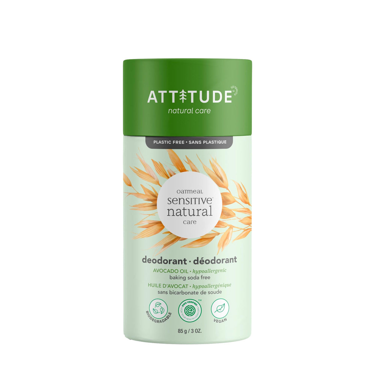 Baking Soda Free Deodorant : SENSITIVE SKIN - Avocado Oil - ProCare Outlet by Attitude