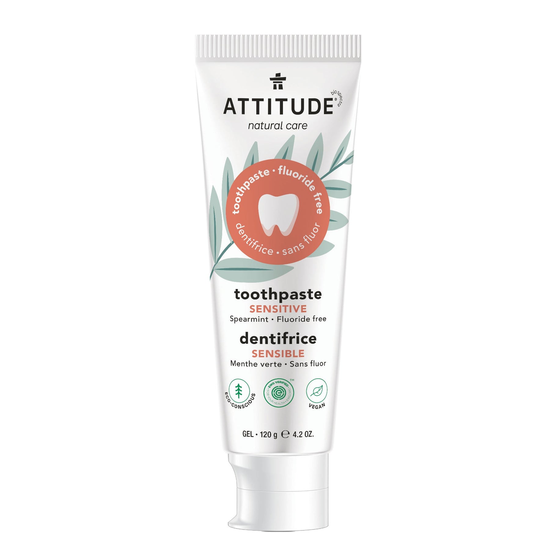 Attitude - Fluoride Free Adult Toothpaste : Sensitive - by Attitude |ProCare Outlet|