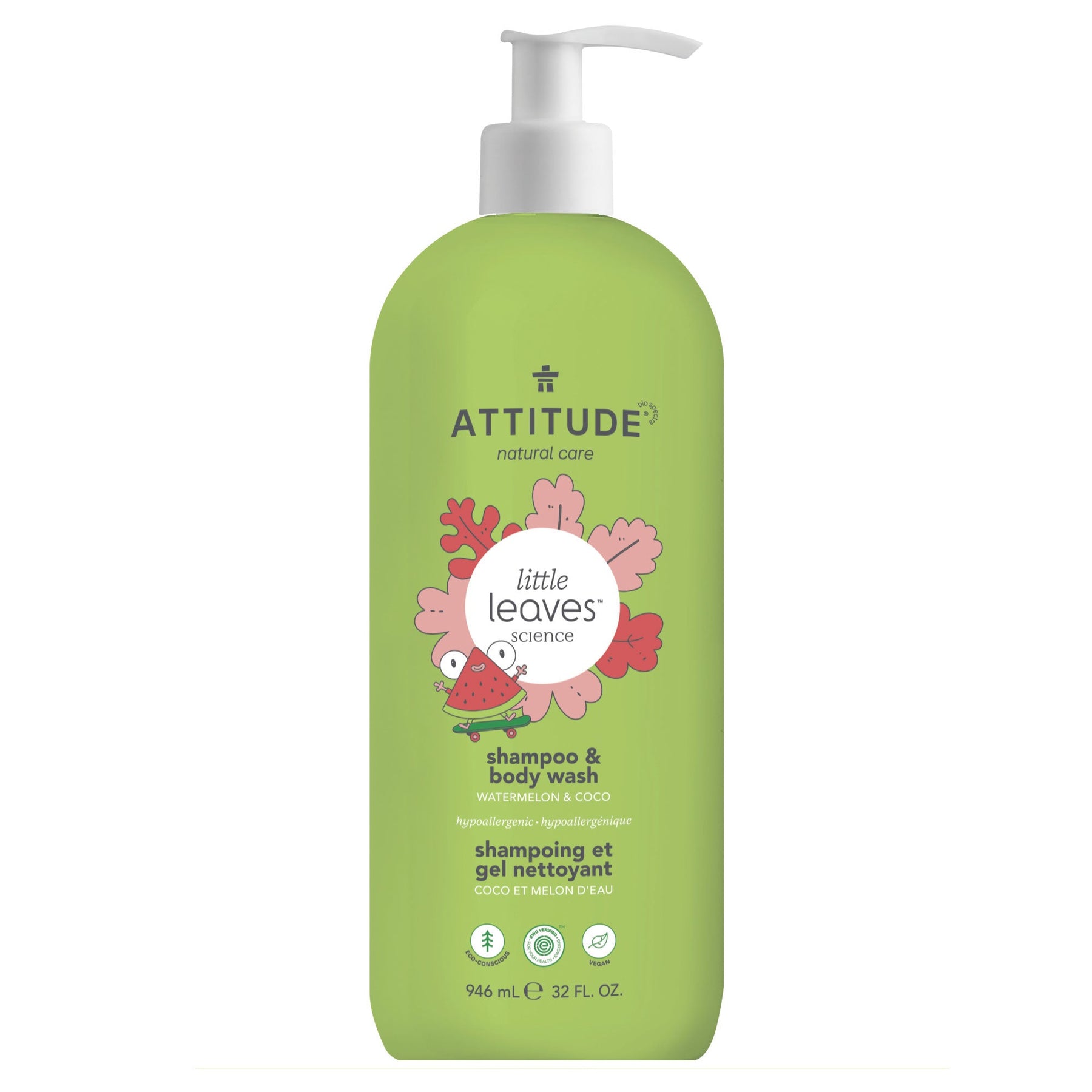 Shampoo and Body Wash 2-in-1 for kids : LITTLE LEAVES™ - by ATTITUDE |ProCare Outlet|