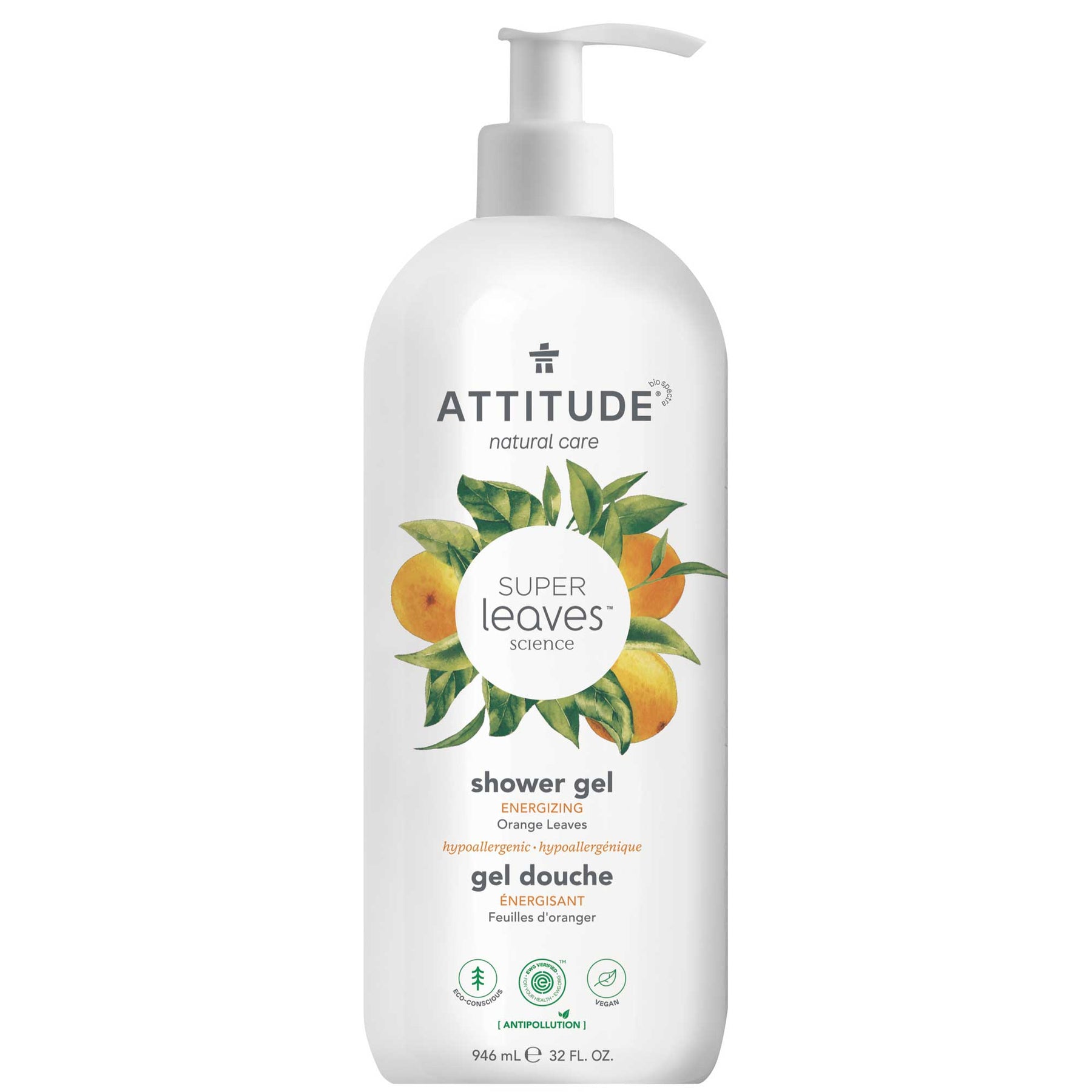 Shower Gel : SUPER LEAVES™ - by ATTITUDE |ProCare Outlet|