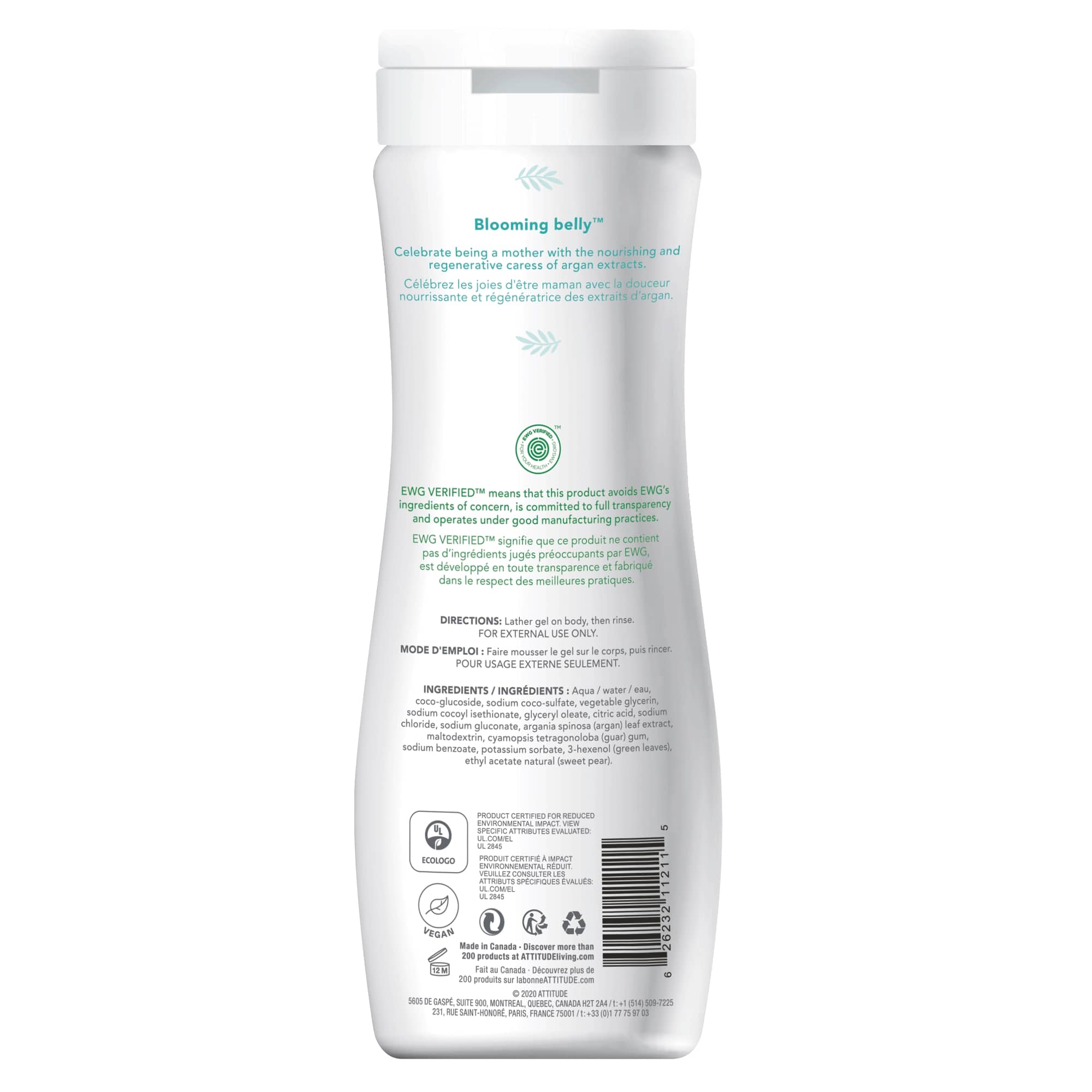 Pregnancy Body Wash : BLOOMING BELLY™ - by ATTITUDE |ProCare Outlet|
