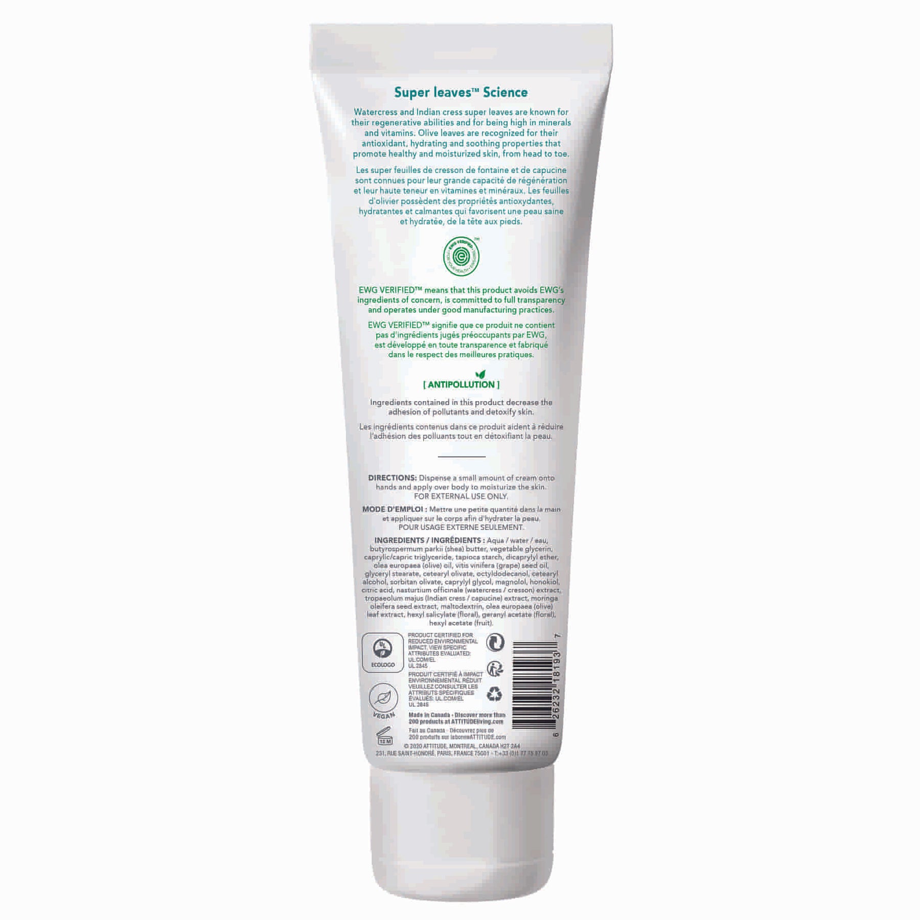 Body Cream : SUPER LEAVES™ - by Attitude |ProCare Outlet|