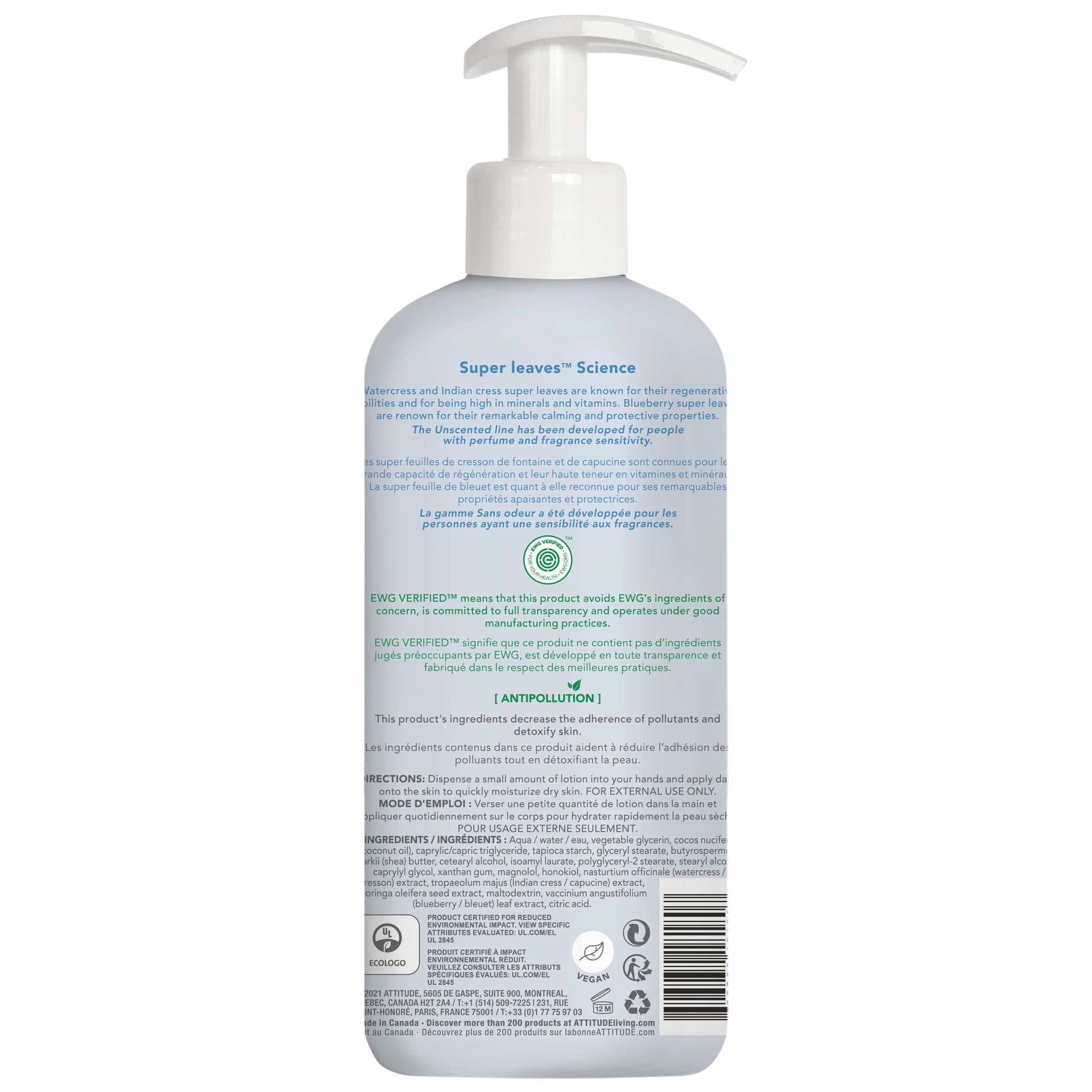 Body Lotion : SUPER LEAVES™ - by Attitude |ProCare Outlet|