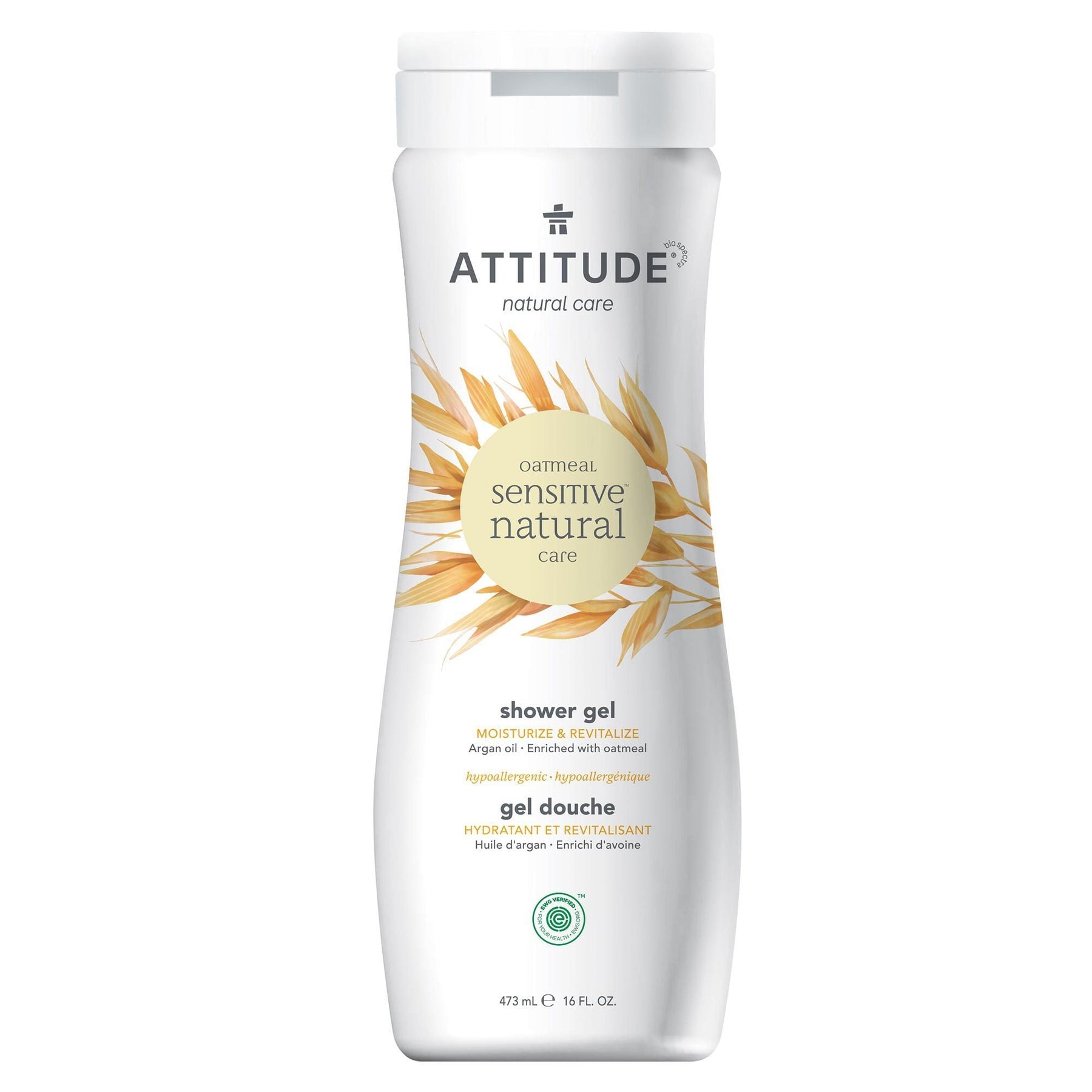 Shower Gel : SENSITIVE SKIN - Argan oil - ProCare Outlet by ATTITUDE