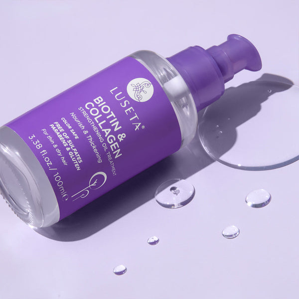 Aceite fortalecedor de biotina y colágeno