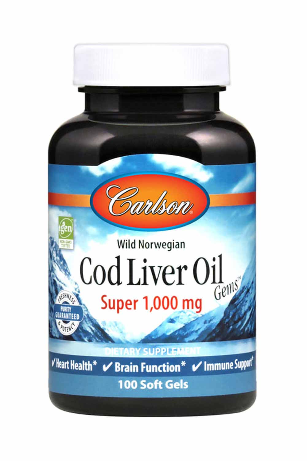 Carlson Labs Cod Liver Oil Gems™ Super 1000 mg - by Carlson Labs |ProCare Outlet|