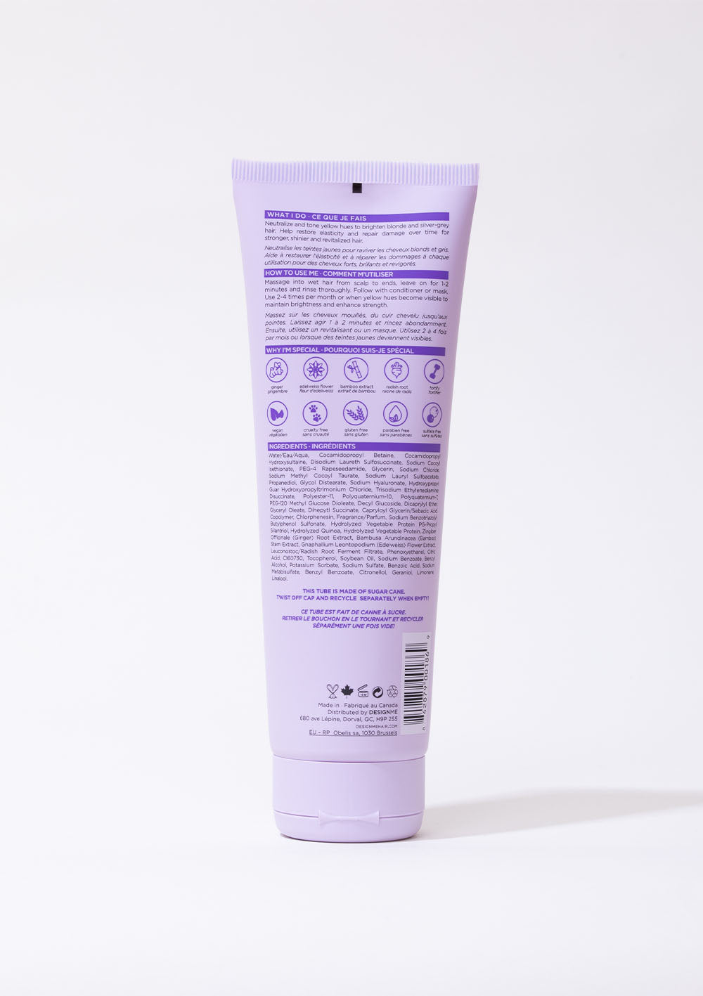 Designme - FAB.ME BLONDE • Shampooing violet fortifiant