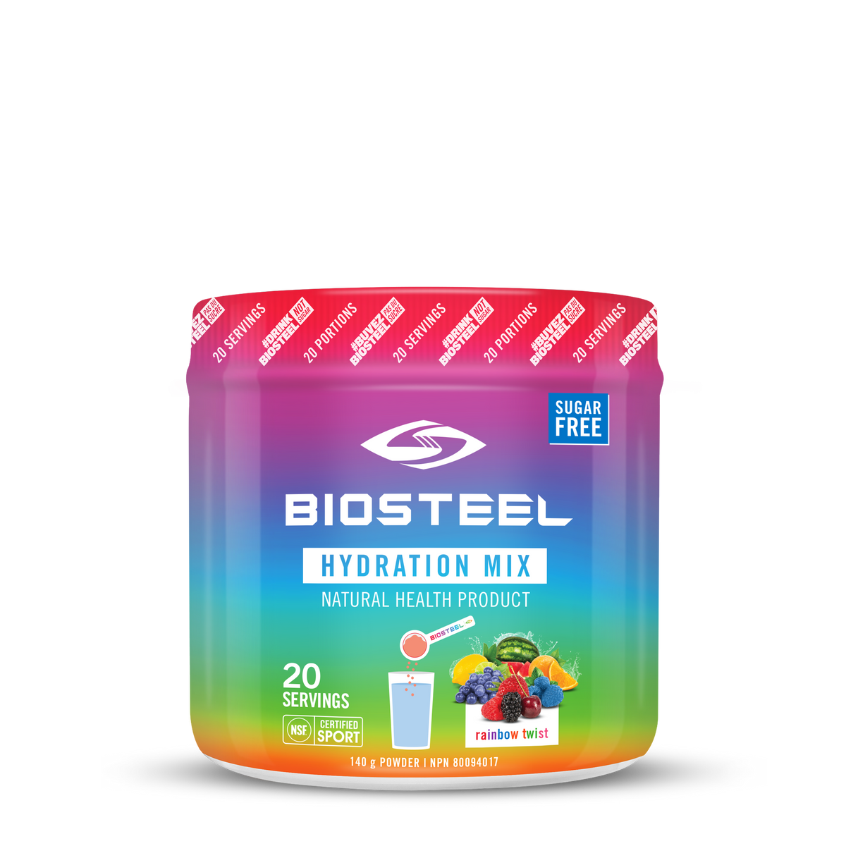 HYDRATION MIX / Rainbow Twist - 20 Servings - by BioSteel Sports Nutrition |ProCare Outlet|