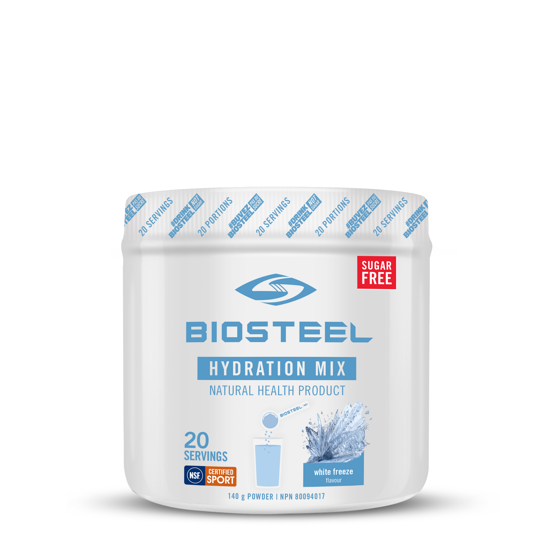 HYDRATION MIX / White Freeze - 20 Servings - by BioSteel Sports Nutrition |ProCare Outlet|