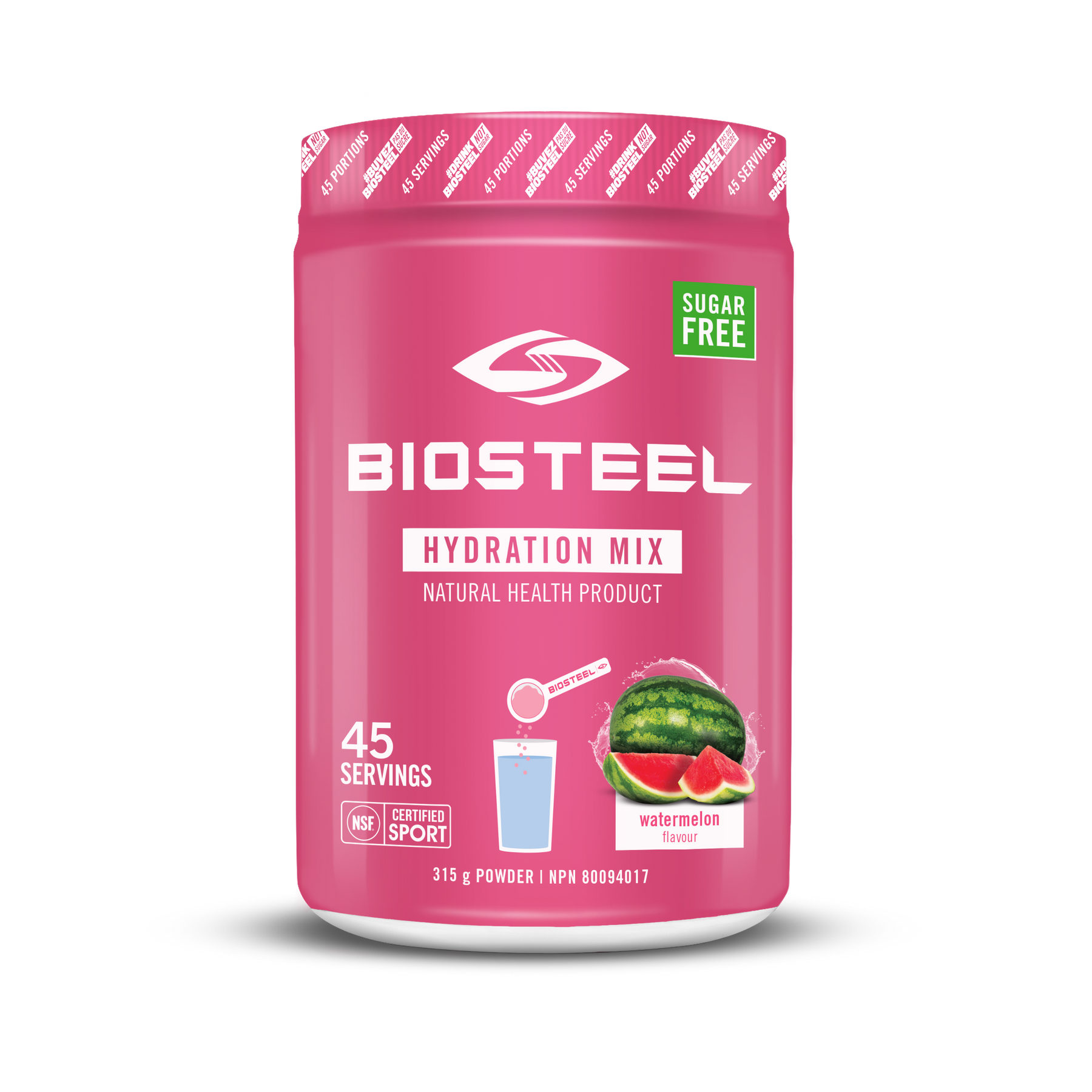 HYDRATION MIX / Watermelon - 45 Servings - by BioSteel Sports Nutrition |ProCare Outlet|