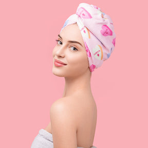 Hair Towel Wrap - Heart - by Luseta Beauty |ProCare Outlet|