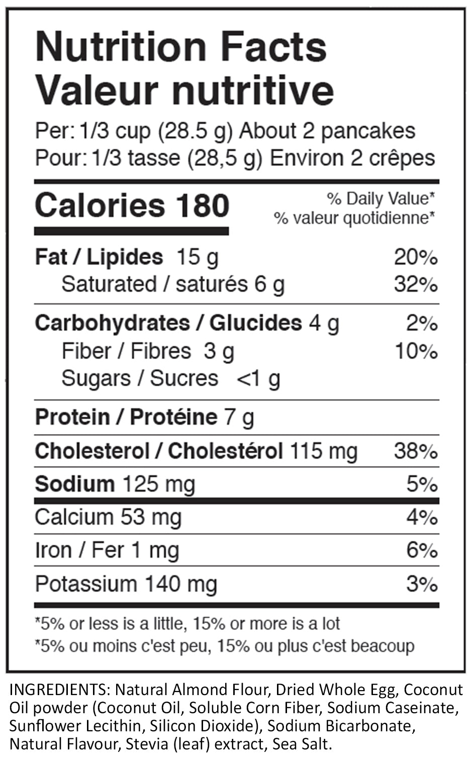 KETO PANCAKE MIX 454g - ProCare Outlet by ANSperformance