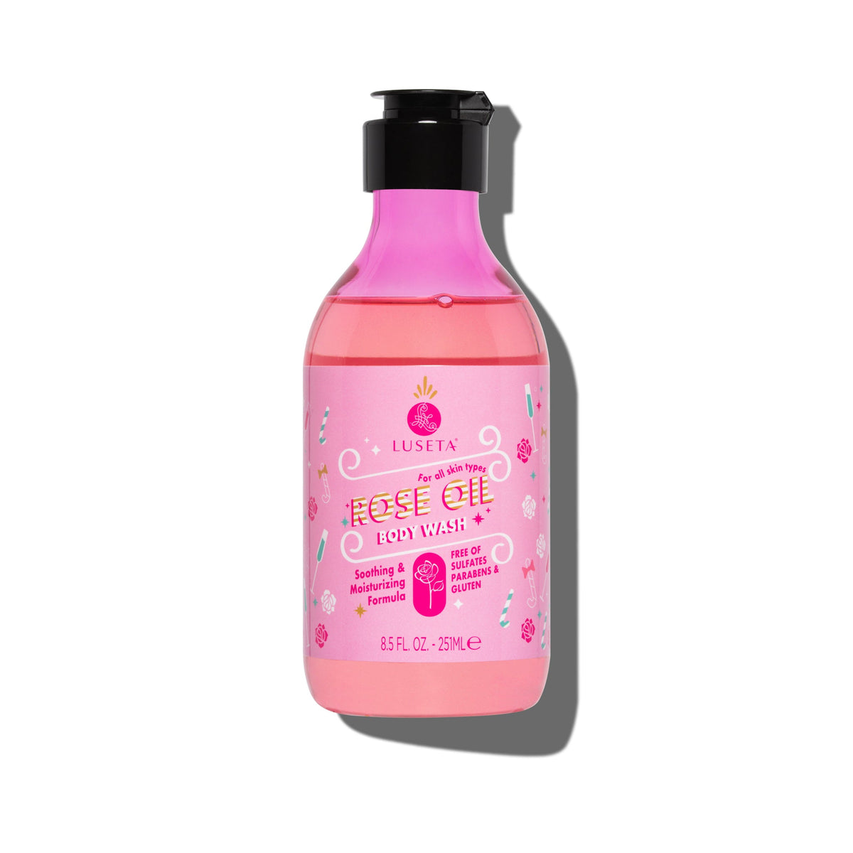 Rose Oil Body Wash - 8.5oz - by Luseta Beauty |ProCare Outlet|