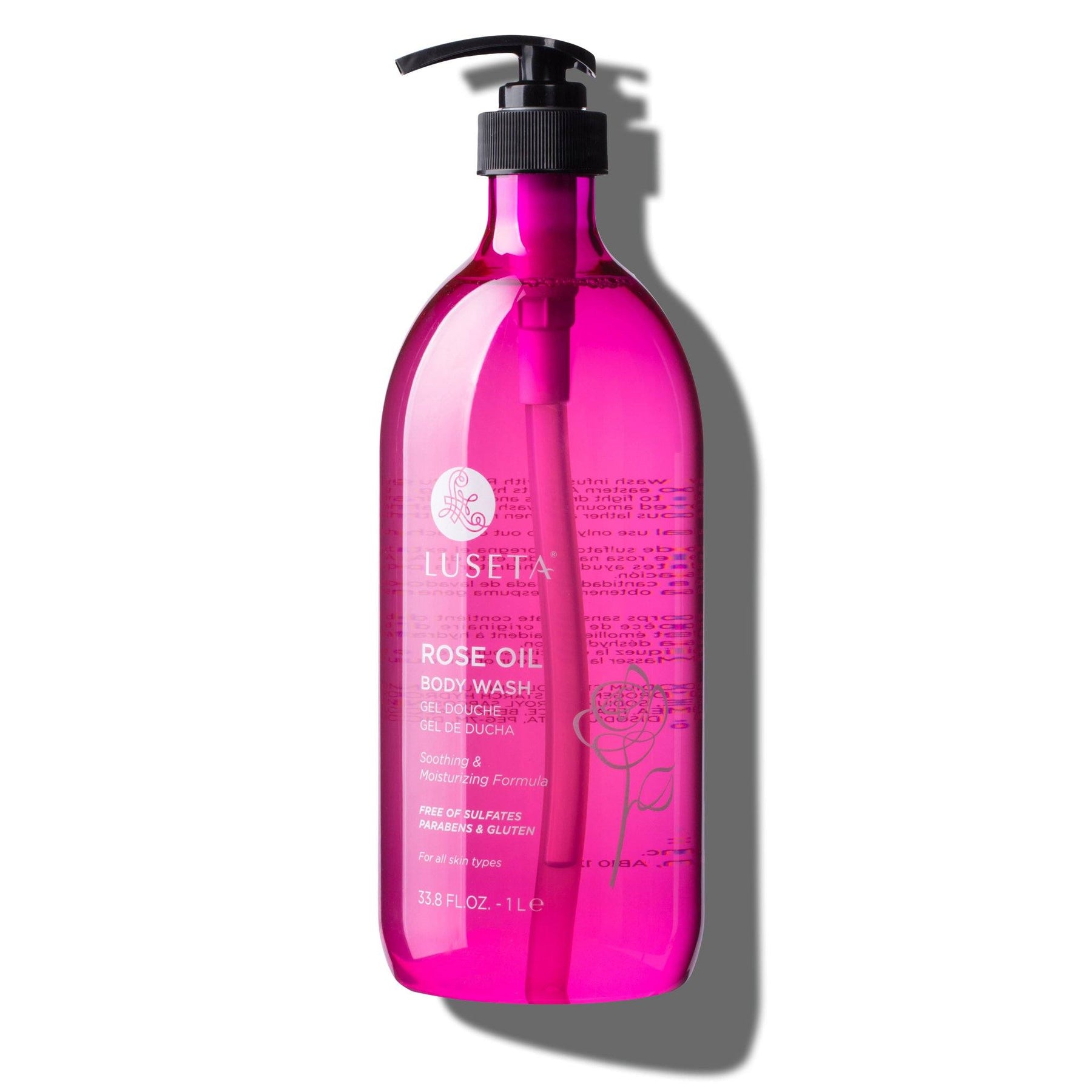 Rose Oil Body Wash - 33.8oz - by Luseta Beauty |ProCare Outlet|