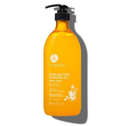 Luseta Beauty Shea Butter & Argan Oil Body Wash — product photograph