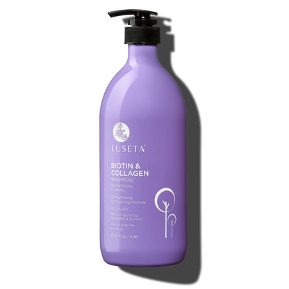 Luseta Beauty Biotin & Collagen Shampoo — 33.8 fl oz / 1 L pack, front label