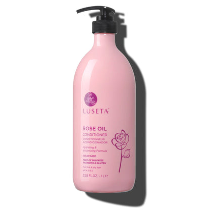 Luseta Beauty Rose Oil Conditioner — 33.8 fl oz / 1 L pack, front label