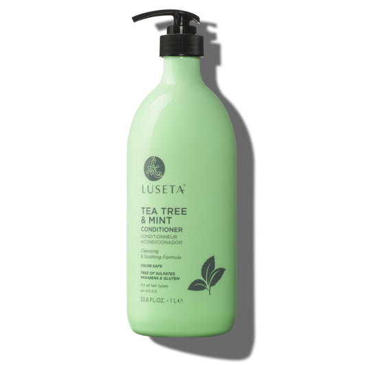 Luseta Beauty Tea Tree & Mint Conditioner — 33.8 fl oz / 1 L pack, front label