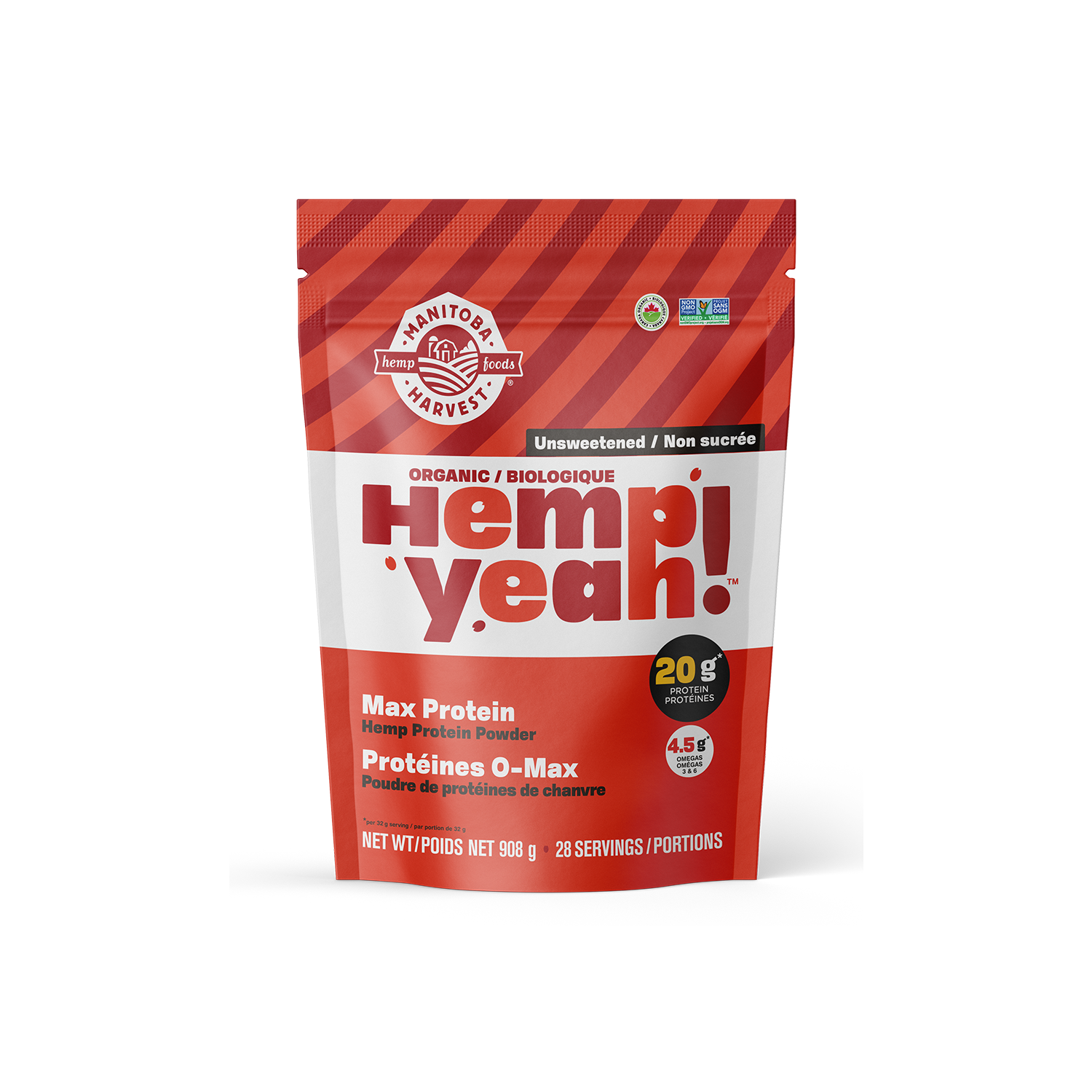 Hemp Yeah! Max Protein Unsweetened - 908g - by Manitoba Harvest |ProCare Outlet|